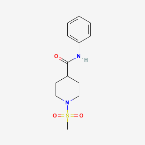 1-(methylsulfonyl)-N-phenyl-4-piperidinecarboxamide