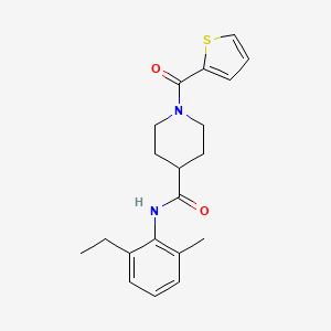 N-(2-ethyl-6-methylphenyl)-1-(2-thienylcarbonyl)-4-piperidinecarboxamide