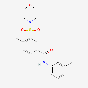 4-methyl-N-(3-methylphenyl)-3-(4-morpholinylsulfonyl)benzamide