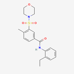 N-(2-ethylphenyl)-4-methyl-3-(morpholin-4-ylsulfonyl)benzamide