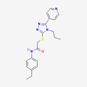 N-(4-ethylphenyl)-2-{[4-propyl-5-(4-pyridinyl)-4H-1,2,4-triazol-3-yl]thio}acetamide