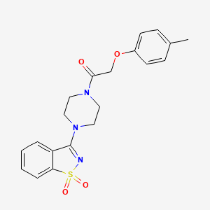 3-{4-[(4-methylphenoxy)acetyl]-1-piperazinyl}-1,2-benzisothiazole 1,1-dioxide