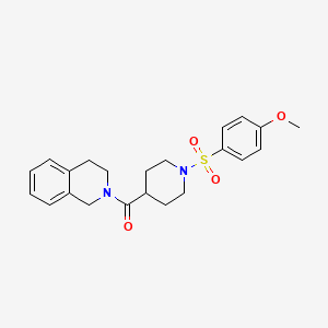 2-[1-(4-METHOXYBENZENESULFONYL)PIPERIDINE-4-CARBONYL]-1,2,3,4-TETRAHYDROISOQUINOLINE