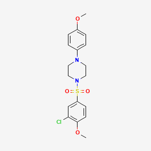 1-[(3-chloro-4-methoxyphenyl)sulfonyl]-4-(4-methoxyphenyl)piperazine