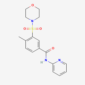 4-methyl-3-(4-morpholinylsulfonyl)-N-2-pyridinylbenzamide