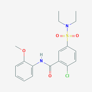 2-chloro-5-[(diethylamino)sulfonyl]-N-(2-methoxyphenyl)benzamide