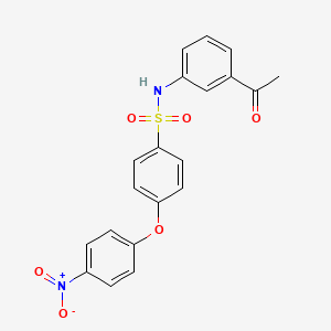 N-(3-acetylphenyl)-4-(4-nitrophenoxy)benzenesulfonamide