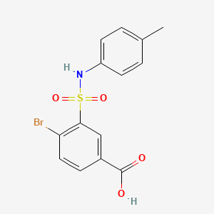 4-bromo-3-{[(4-methylphenyl)amino]sulfonyl}benzoic acid