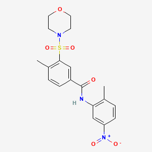 4-methyl-N-(2-methyl-5-nitrophenyl)-3-(4-morpholinylsulfonyl)benzamide