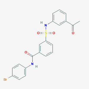 3-{[(3-acetylphenyl)amino]sulfonyl}-N-(4-bromophenyl)benzamide