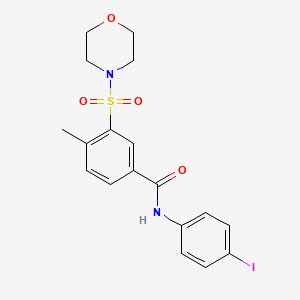 N-(4-iodophenyl)-4-methyl-3-(4-morpholinylsulfonyl)benzamide