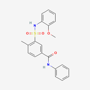 3-{[(2-methoxyphenyl)amino]sulfonyl}-4-methyl-N-phenylbenzamide