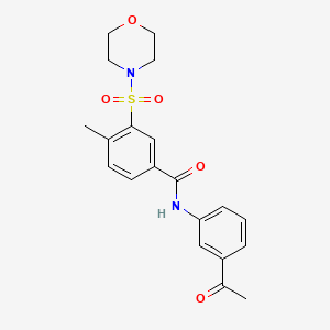 N-(3-acetylphenyl)-4-methyl-3-(4-morpholinylsulfonyl)benzamide