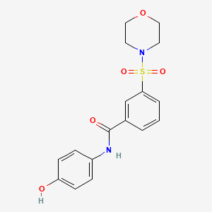 N-(4-hydroxyphenyl)-3-morpholin-4-ylsulfonylbenzamide