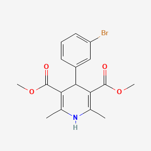 dimethyl 4-(3-bromophenyl)-2,6-dimethyl-1,4-dihydro-3,5-pyridinedicarboxylate