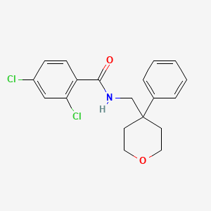 molecular formula C19H19Cl2NO2 B3563398 2,4-dichloro-N-((4-phenyltetrahydro-2H-pyran-4-yl)methyl)benzamide 