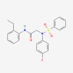 N~1~-(2-ethylphenyl)-N~2~-(4-fluorophenyl)-N~2~-(phenylsulfonyl)glycinamide