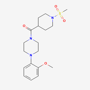 [4-(2-Methoxyphenyl)piperazin-1-yl][1-(methylsulfonyl)piperidin-4-yl]methanone