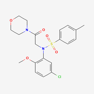 N-(5-chloro-2-methoxyphenyl)-4-methyl-N-[2-(4-morpholinyl)-2-oxoethyl]benzenesulfonamide