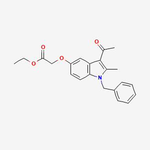 ethyl [(3-acetyl-1-benzyl-2-methyl-1H-indol-5-yl)oxy]acetate