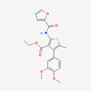 ethyl 4-(3,4-dimethoxyphenyl)-2-(2-furoylamino)-5-methyl-3-thiophenecarboxylate