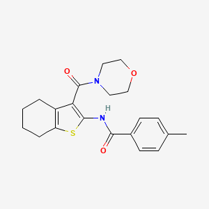 4-methyl-N-[3-(4-morpholinylcarbonyl)-4,5,6,7-tetrahydro-1-benzothien-2-yl]benzamide