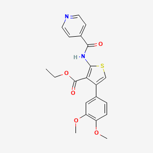 ethyl 4-(3,4-dimethoxyphenyl)-2-(isonicotinoylamino)-3-thiophenecarboxylate