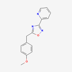 2-[5-(4-methoxybenzyl)-1,2,4-oxadiazol-3-yl]pyridine