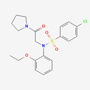 4-Chloro-N-(2-ethoxy-phenyl)-N-(2-oxo-2-pyrrolidin-1-yl-ethyl)-benzenesulfonamide