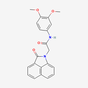 N-(3,4-dimethoxyphenyl)-2-(2-oxobenzo[cd]indol-1(2H)-yl)acetamide