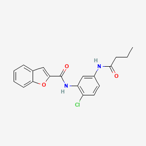 N-[5-(butyrylamino)-2-chlorophenyl]-1-benzofuran-2-carboxamide