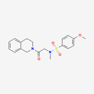 N-[2-(3,4-Dihydro-1H-isoquinolin-2-yl)-2-oxo-ethyl]-4-methoxy-N-methyl-benzenesulfonamide