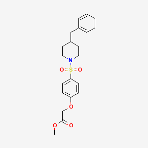 methyl {4-[(4-benzyl-1-piperidinyl)sulfonyl]phenoxy}acetate