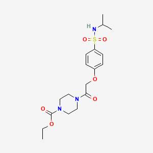 ethyl 4-({4-[(isopropylamino)sulfonyl]phenoxy}acetyl)-1-piperazinecarboxylate