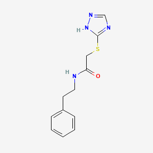 N-(2-phenylethyl)-2-(1H-1,2,4-triazol-3-ylthio)acetamide