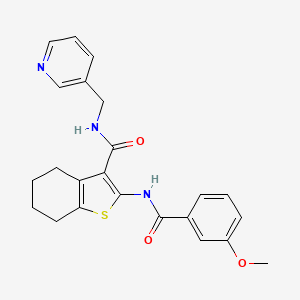 2-[(3-methoxybenzoyl)amino]-N-(3-pyridinylmethyl)-4,5,6,7-tetrahydro-1-benzothiophene-3-carboxamide