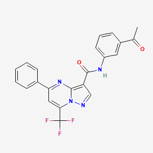 N-(3-acetylphenyl)-5-phenyl-7-(trifluoromethyl)pyrazolo[1,5-a]pyrimidine-3-carboxamide