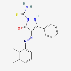 4-[(2,3-dimethylphenyl)hydrazono]-5-oxo-3-phenyl-4,5-dihydro-1H-pyrazole-1-carbothioamide