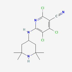 2,4,5-trichloro-6-[(2,2,6,6-tetramethyl-4-piperidinyl)amino]nicotinonitrile