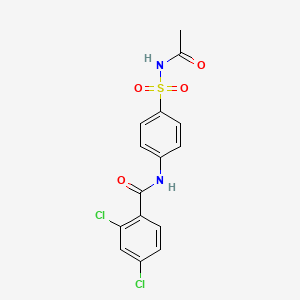 N-{4-[(acetylamino)sulfonyl]phenyl}-2,4-dichlorobenzamide