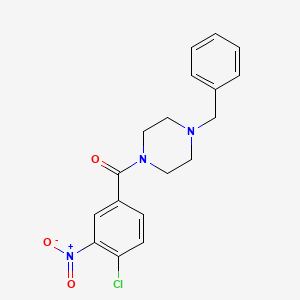 (4-Benzylpiperazin-1-yl)(4-chloro-3-nitrophenyl)methanone