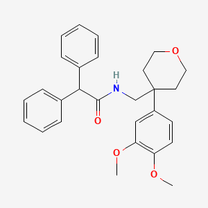 N-[4-(3,4-Dimethoxy-phenyl)-tetrahydro-pyran-4-ylmethyl]-2,2-diphenyl-acetamide