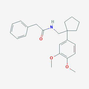 N-{[1-(3,4-dimethoxyphenyl)cyclopentyl]methyl}-2-phenylacetamide