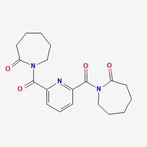 molecular formula C19H23N3O4 B3563850 1,1'-(pyridine-2,6-diyldicarbonyl)diazepan-2-one 