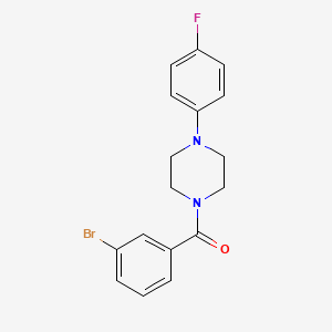 molecular formula C17H16BrFN2O B3563855 1-(3-bromobenzoyl)-4-(4-fluorophenyl)piperazine 