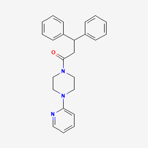 1-(3,3-diphenylpropanoyl)-4-(2-pyridinyl)piperazine