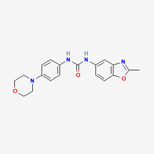 molecular formula C19H20N4O3 B3563890 N-(2-methyl-1,3-benzoxazol-5-yl)-N'-[4-(4-morpholinyl)phenyl]urea 