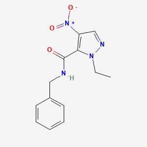 N-benzyl-1-ethyl-4-nitro-1H-pyrazole-5-carboxamide