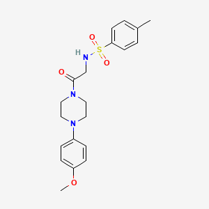 N-{2-[4-(4-Methoxy-phenyl)-piperazin-1-yl]-2-oxo-ethyl}-4-methyl-benzenesulfonamide