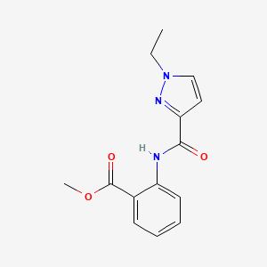 METHYL 2-(1-ETHYL-1H-PYRAZOLE-3-AMIDO)BENZOATE